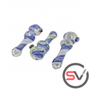 DOUBLE BOWL SEA SWIRL HAND PIPE 5inch 3CT/PK